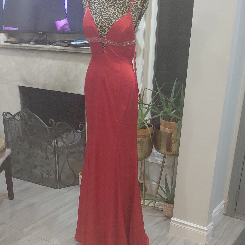 Elegant Red Evening Gown